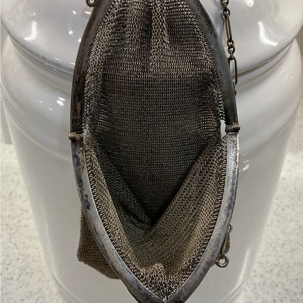 Vintage 1920’s German Chainmail Mesh Evening Bag Purse - Picture 5 of 7